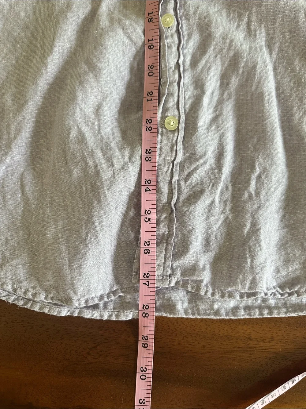 Linen Banana Republic Light Lavender Button-Up Shirt Slim fit